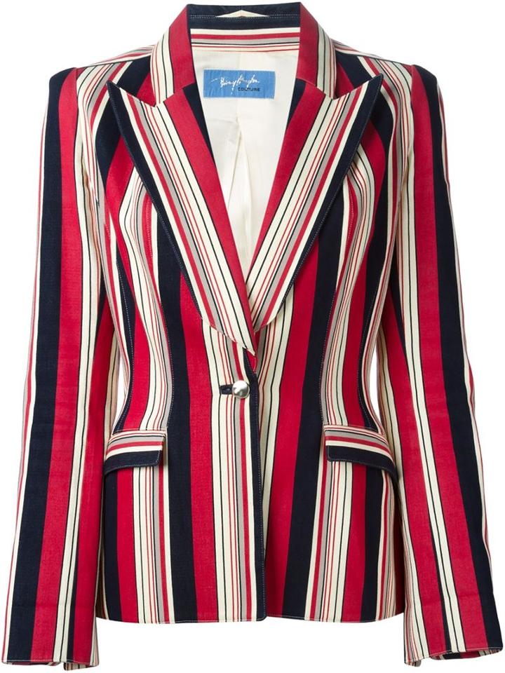 Thierry Mugler Vintage Striped Blazer