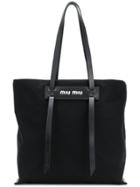 Miu Miu Logo Tote - Black