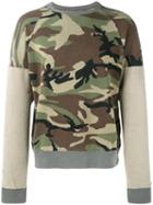 Sophnet. Inside-out Camo Sweatshirt, Men's, Size: Small, Green, Cotton