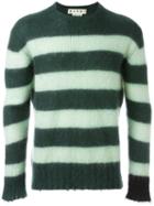 Marni Striped Jumper, Men's, Size: 48, Green, Nylon/mohair/wool
