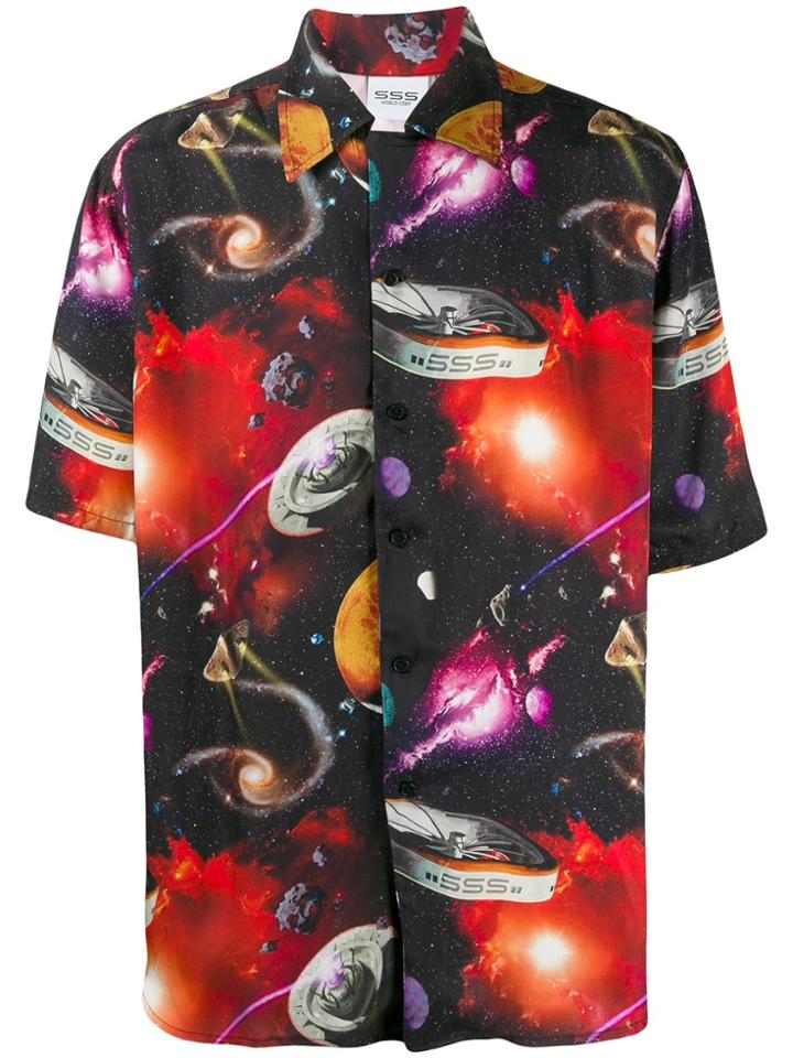 Sss World Corp 'hawaiian 3' Shirt - Black