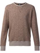 Rrl 'jaspe' Fleece Jumper, Men's, Size: Medium, Brown, Cotton/polyester
