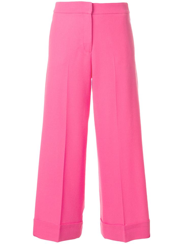 Giada Benincasa Classic Cropped Trousers - Pink & Purple