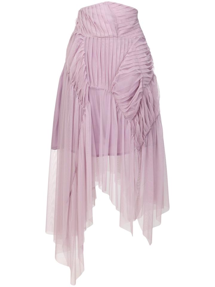 Preen By Thornton Bregazzi Eulalia Skirt - Pink & Purple