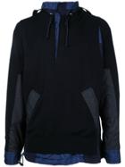 Sacai Knitted Cagoule Sweater - Black