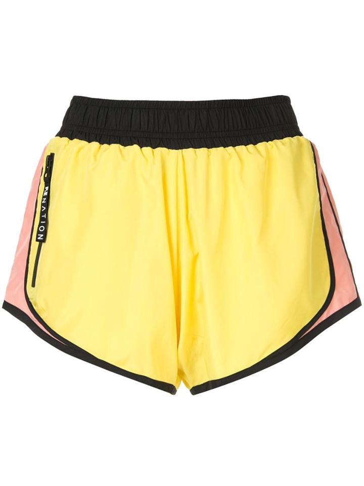 P.e Nation Sprint Vision Shorts - Yellow