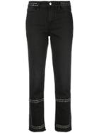 Frame Studded Straight-leg Jeans - Black