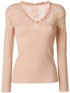 Twin-set Perforated Knit Jumper - Nude & Neutrals