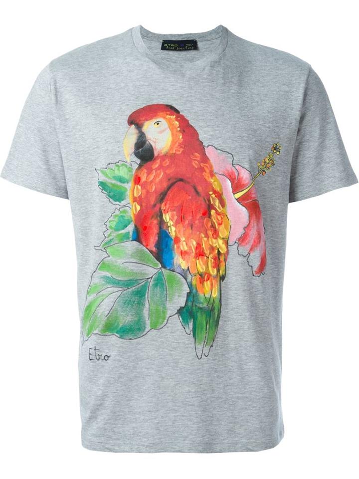 Etro Parrot Print T-shirt