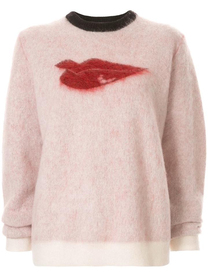 Bella Freud Hot Lips Jumper - Pink