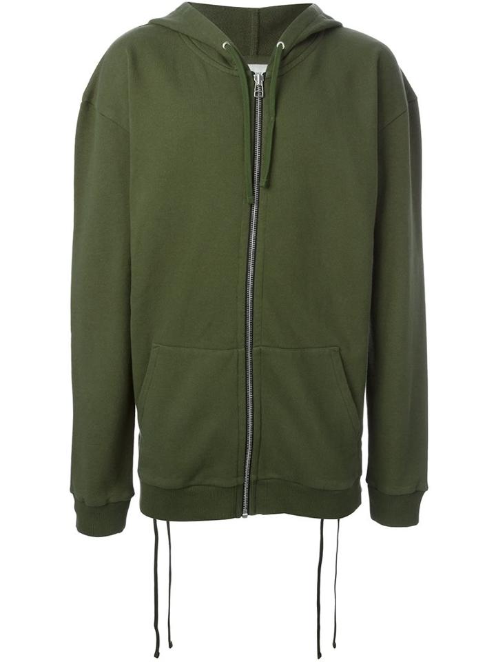 Faith Connexion Lace-up Side Hoodie, Men's, Size: Xl, Green, Cotton