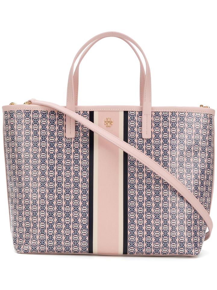 Tory Burch Gemini Link Small Tote - Pink & Purple