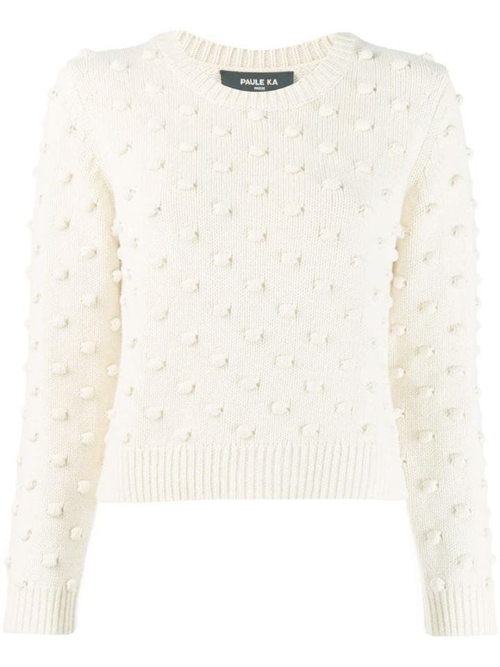 Paule Ka Bubble Knit Jumper - Neutrals