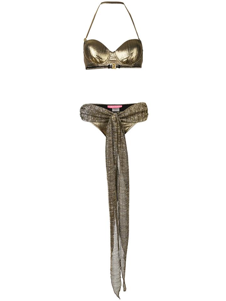 Islang Two-piece Lurex Bikini - Metallic