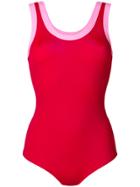 Valentino Scoop Neck Swimsuit - Red