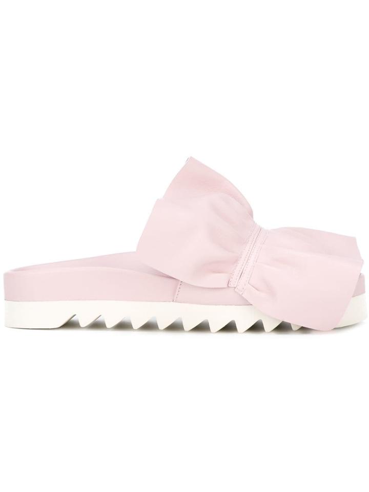 Joshua Sanders Oversized Bow Platform Sneakers - Unavailable