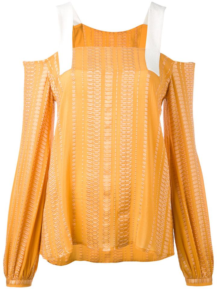 Zeus+dione - Lysia Vest Top - Women - Silk/rayon - 36, Yellow/orange, Silk/rayon