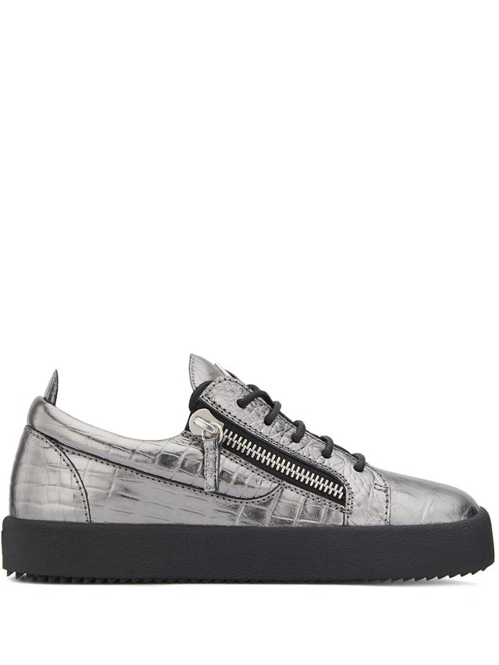 Giuseppe Zanotti Gail Low-top Sneakers - Silver