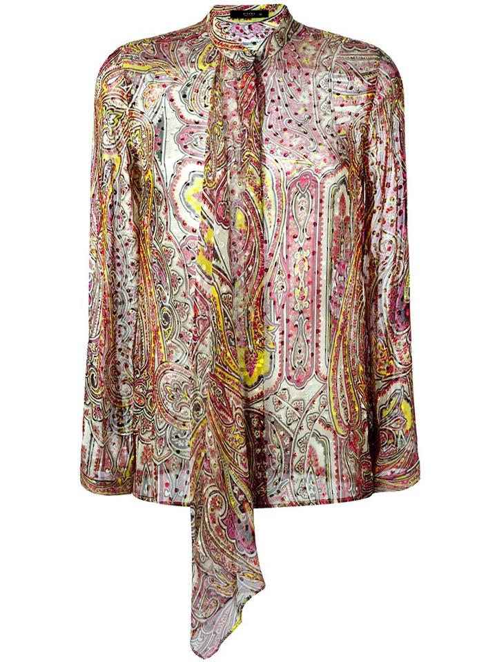 Etro Paisley Pussy Bow Blouse