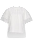 Shushu/tong Tulle Layered T Shirt - White