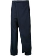 General Idea Front Pleat Trousers, Men's, Size: 46, Black, Polyester/wool