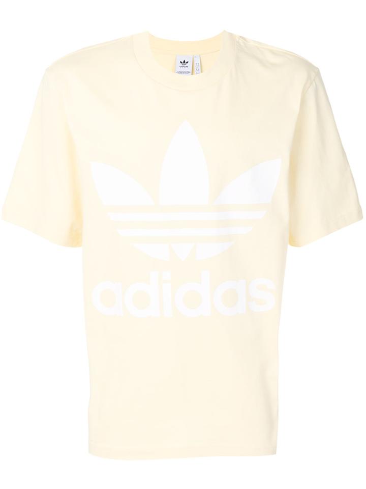 Adidas Adidas Originals Trefoil Oversized T-shirt - Yellow & Orange
