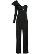 Johanna Ortiz Love Spell One Shoulder Jumpsuit - Black
