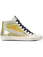 Golden Goose Deluxe Brand Cedro Glitter-panelled Sneakers - Metallic