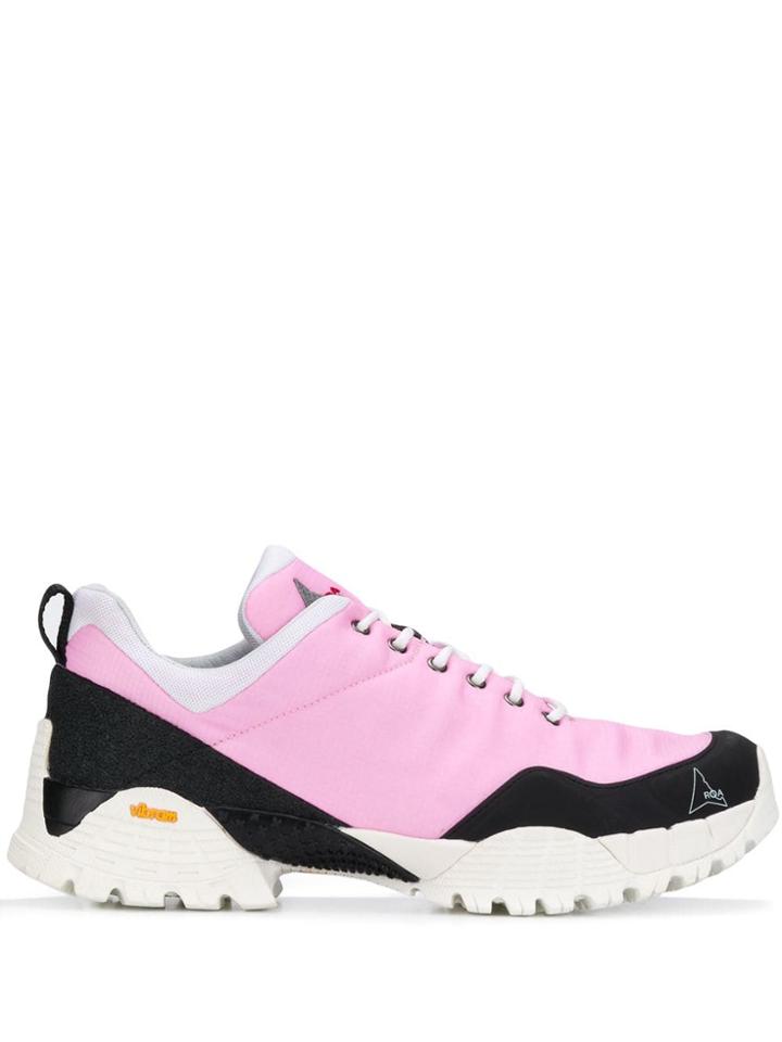 Roa Oblique Hiking Sneakers - Pink