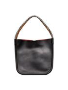 Proenza Schouler Black Large Plaited Handle Tote Bag