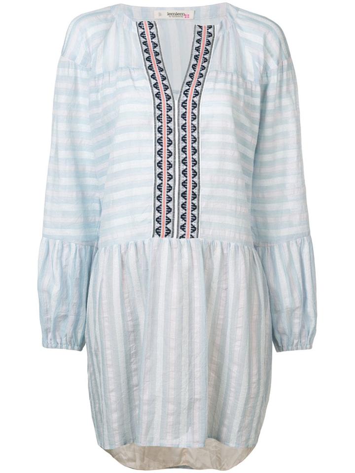 Lemlem Nefasi Flared Mini Dress - Blue