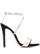 The Seller Crossover Strap Sandals - Silver