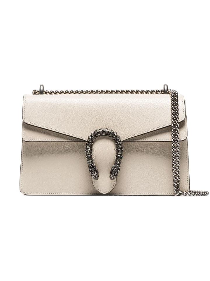Gucci White Dionysus Small Leather Shoulder Bag