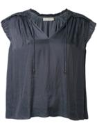 Ulla Johnson - Gathered Blouse - Women - Polyester - 6, Blue, Polyester