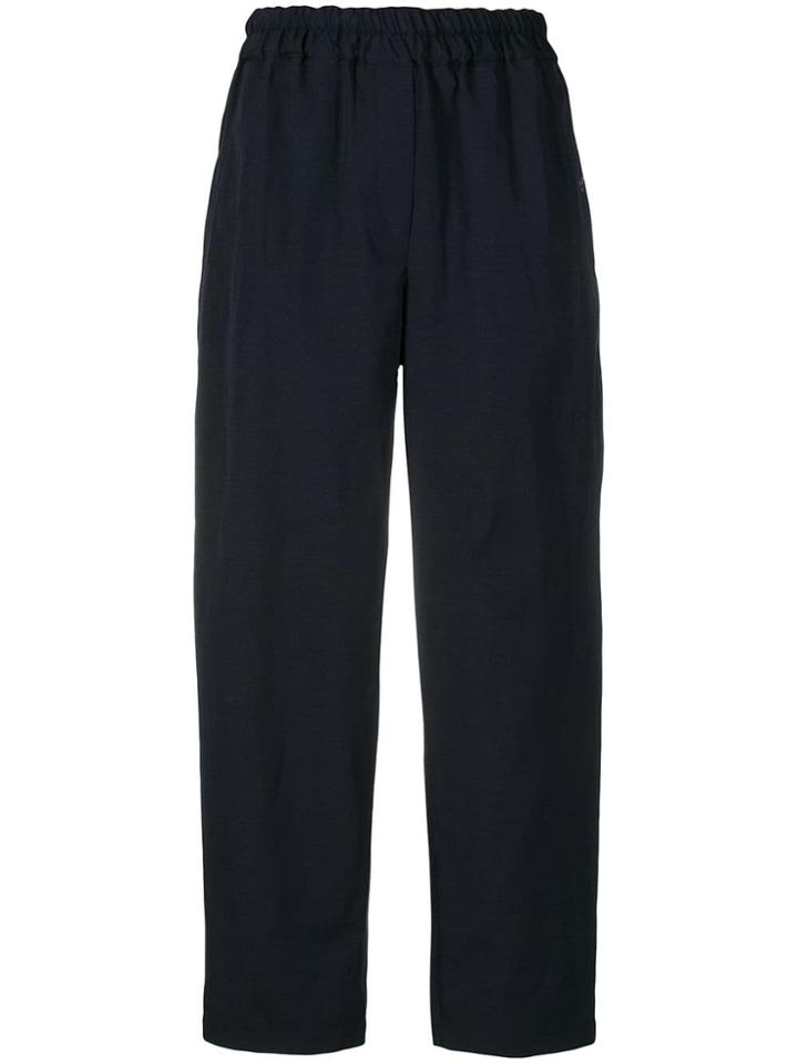 Christian Wijnants Paney Cropped Trousers - Blue