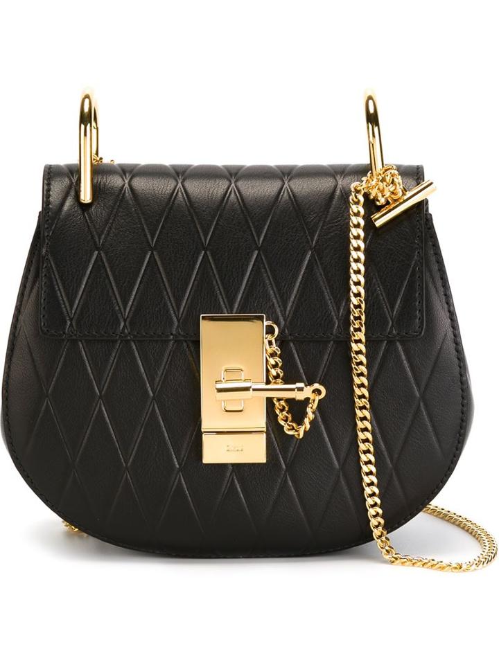 Chloé 'drew' Diamond Embossed Shoulder Bag