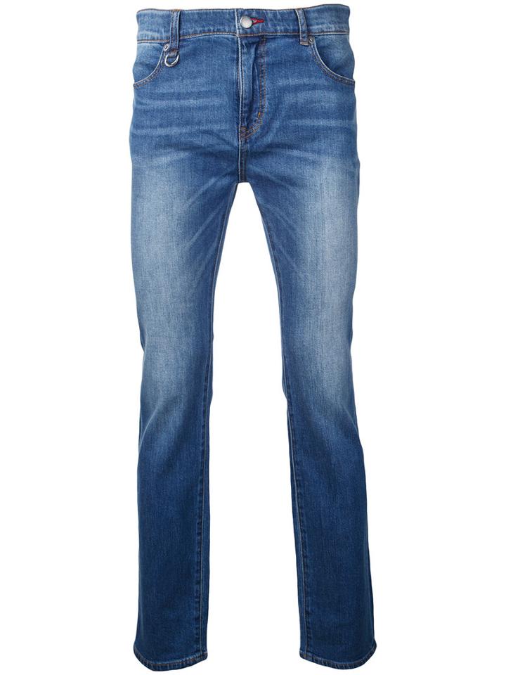 Guild Prime Logo Print Jeans, Men's, Size: 0, Blue, Cotton/polyurethane