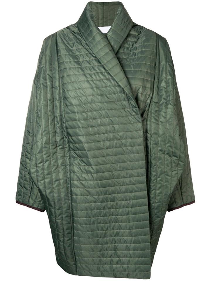 Reality Studio Oversized Padded Coat - Green