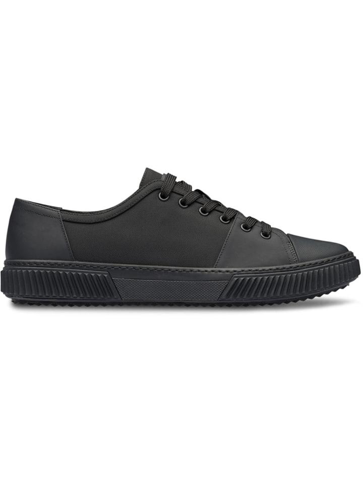 Prada Leather Sneakers - Black