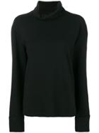 Mm6 Maison Margiela Oversized Turtle Neck Jumper - Black