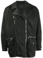 Prada Pre-owned Lightweight Style Biker Jacket - Black
