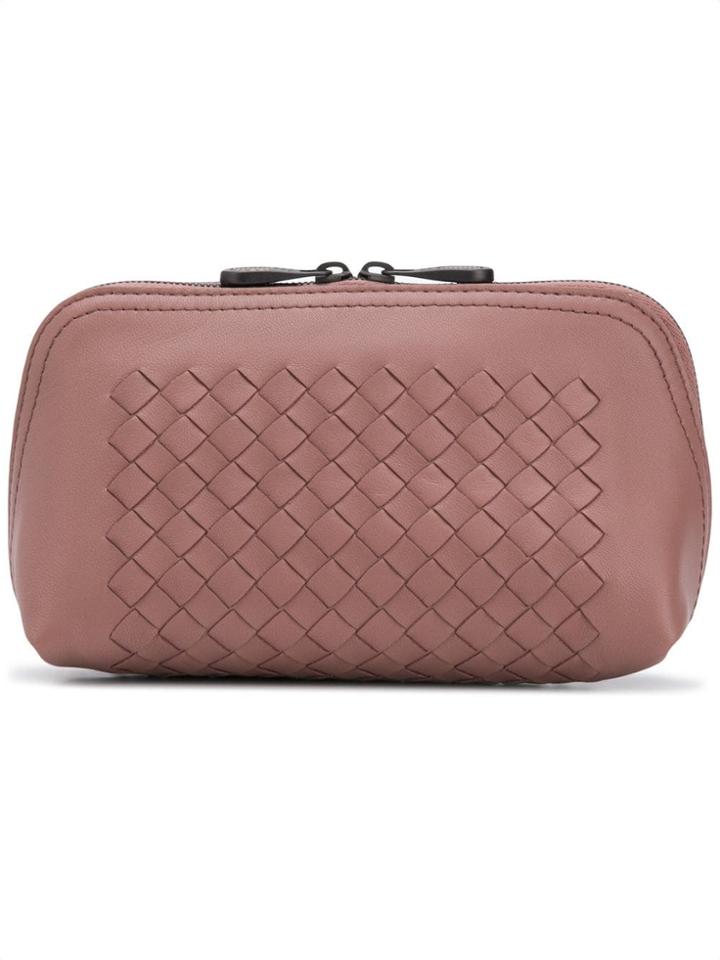 Bottega Veneta Zipped Make-up Bag - Pink