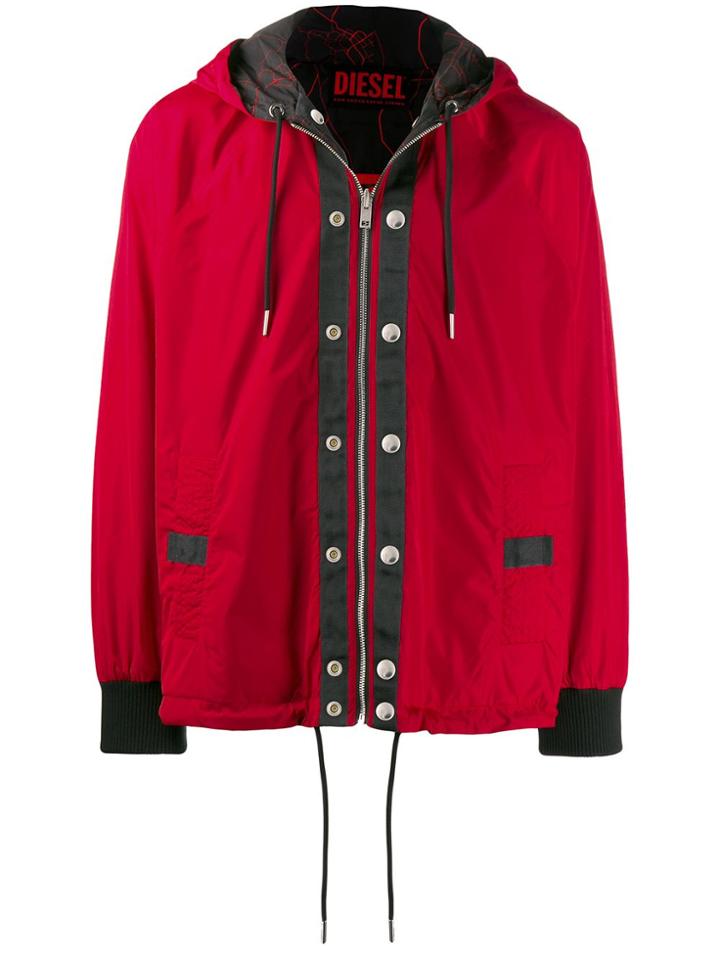 Diesel Hooded Jacket - Red