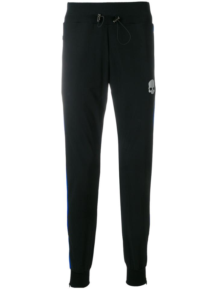 Hydrogen Skull Motif Track Trousers - Black