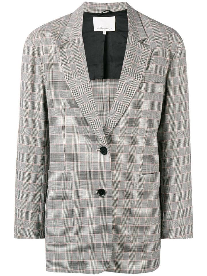3.1 Phillip Lim Checked Blazer - Black