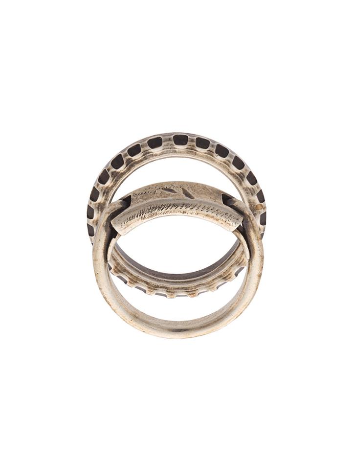 Werkstatt:münchen Carved Ring - Metallic
