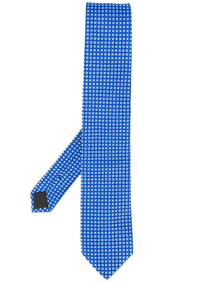 Boss Hugo Boss Geometric Patterned Tie - Blue