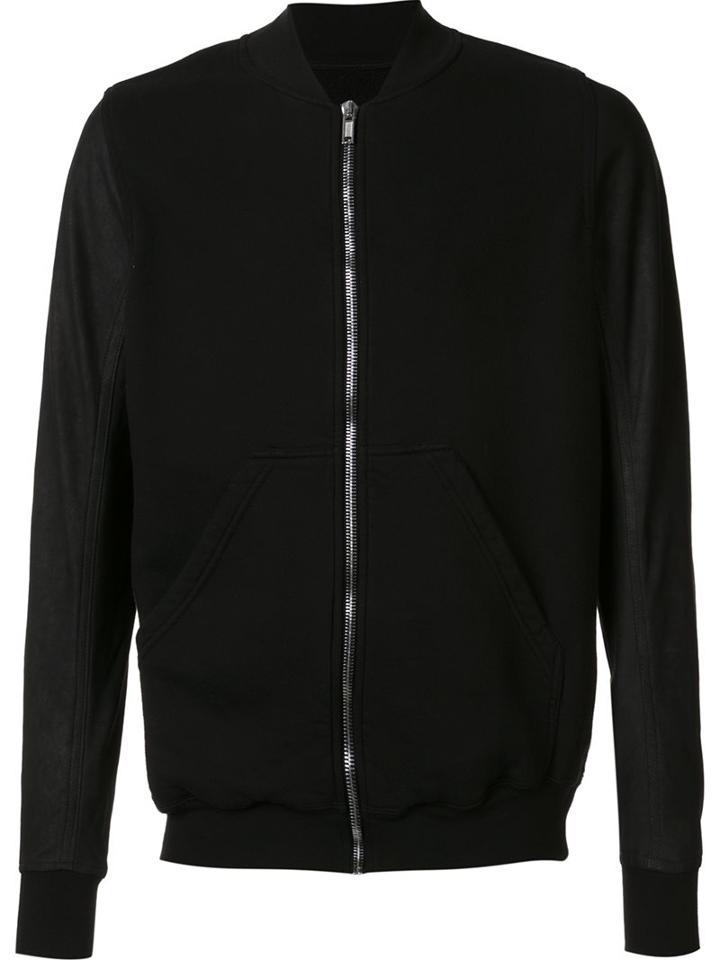 Rick Owens Drkshdw Lightweight Bomber Jacket, Men's, Size: Xl, Black, Cotton/lamb Skin