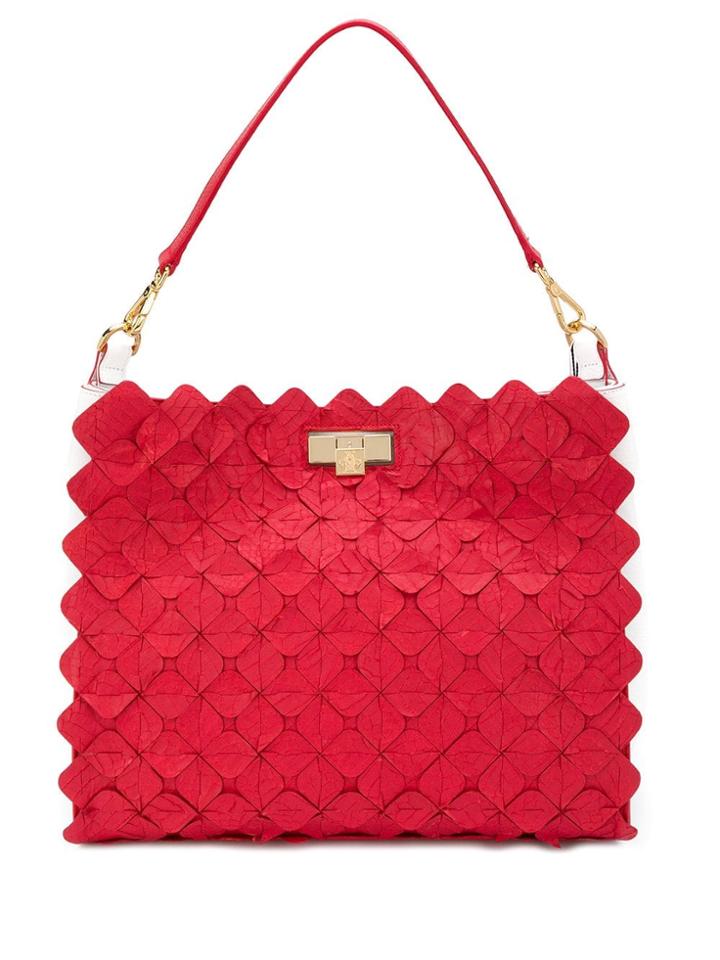 Giancarlo Petriglia Petal Panel Tote - Red