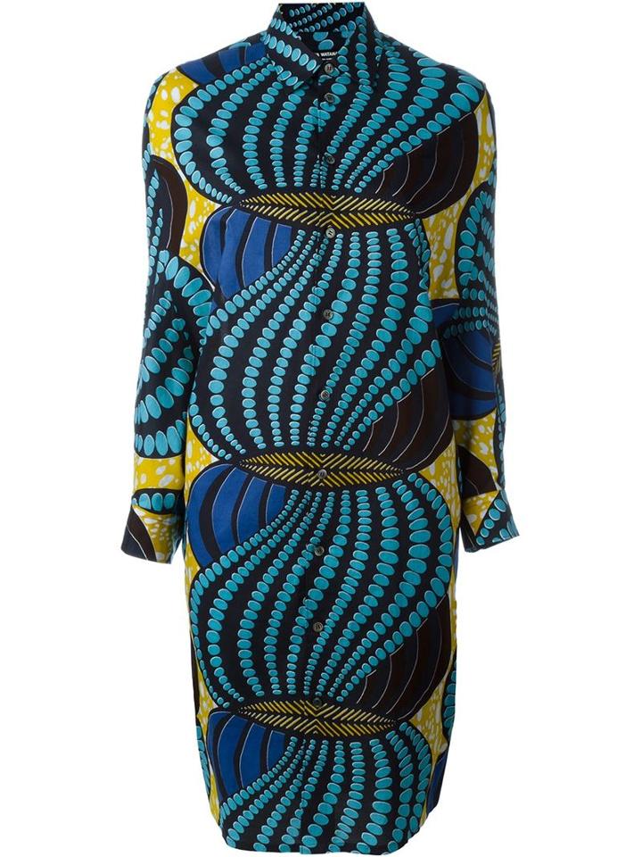 Junya Watanabe Comme Des Garçons Printed Shirt Dress